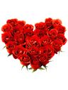 Cuore di tutte rose rosse